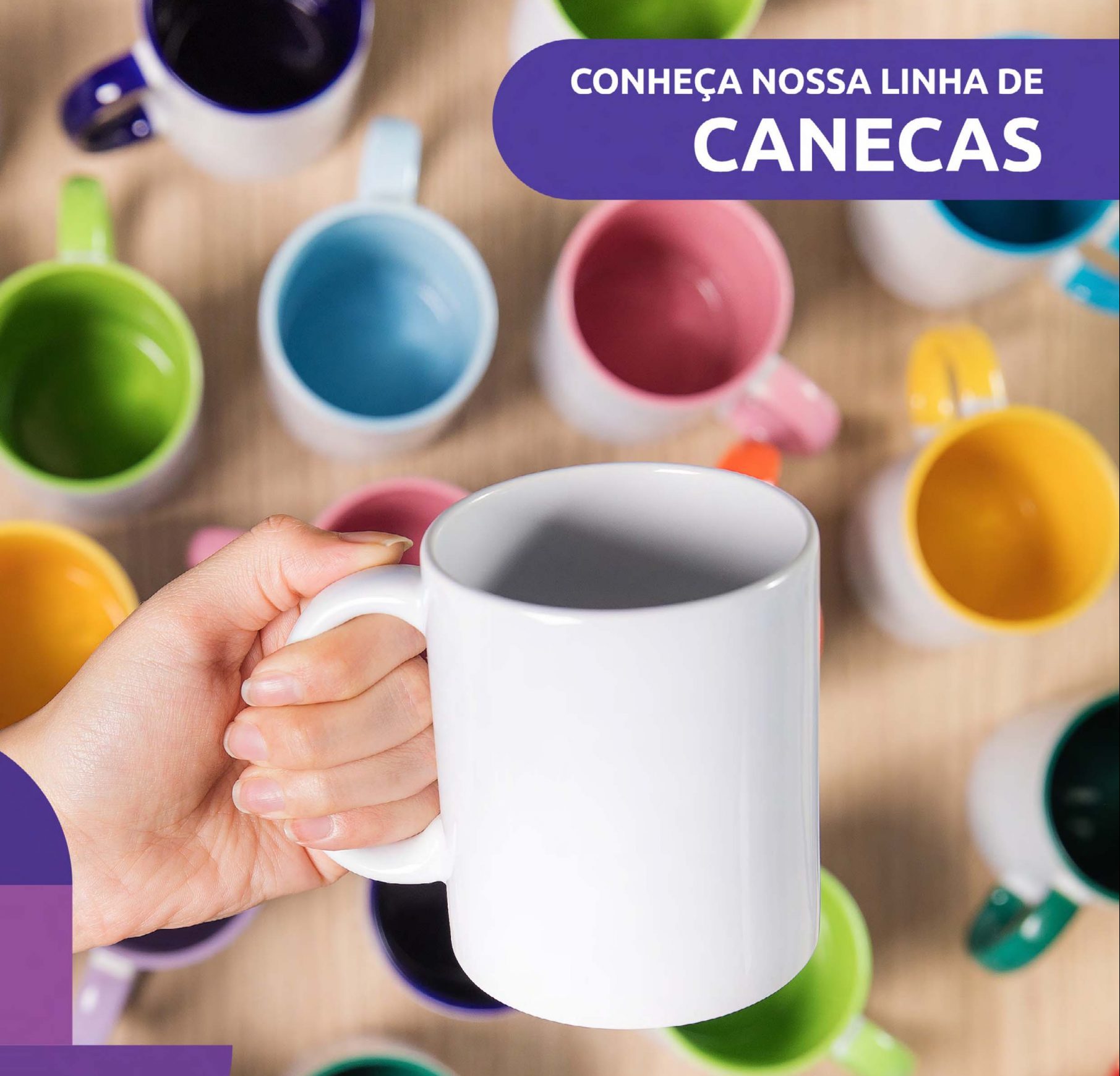 Canecas Brancas Metalnox